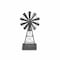 Homeroots 21" Gray Metal Windmill Hand Painted Sculpture 483250 - alternate 4