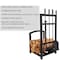 Lavish Home 5-Piece Fireplace Tool Set and Log Rack Mission-Style Firewood Holder for Hearth 80-FPTS-3 - alternate 10