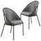 Leisuremod Urbane Collection Modern Dining Chair in Charcoal, 2PK UC21CH2 - alternate 1