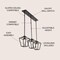Jonathan Y Grace 36.5" 3-Light Industrial Farmhouse Iron Linear LED Pendant, Oil Rubbed Bronze JYL7581A - alternate 5