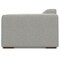 Homeroots 44" Gray Fabric Modular Sofa With Brown Legs 641028 - alternate 3