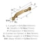 Amerock Inspirations 3 inch (76mm) Center-to-Center Champagne Bronze Cabinet Pull, 10PK 10VMP1590CZ - alternate 2