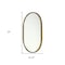 Homeroots Gold Oval Accent Metal Mirror 376434 - alternate 7