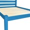 Homeroots Caribbean Blue Solid Wood Queen Bed Frame 546888 - alternate 4