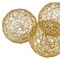 Homeroots Set of Three Gold Wire 3" Decorative Orbs, 3PK 373740 - alternate 4