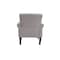 Homeroots 30" Light Gray and Brown Upholstered Arm Chair 526471 - alternate 5