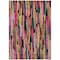 Homeroots 9' X 12' Pink Black And Green Striped Washable Indoor Outdoor Area Rug 603231 - alternate 6