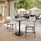 Flash Furniture 31.25" RD Tabletop, Seamless Surface Technology, Gray Faux Concrete, 18" Black RND Table Height Base ST-RD31-CMGY-TR18-GG - alternate 7