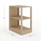 Martha Stewart Kayden Single-Drawer Desk w/Dual 2 Tier Shelves in Light Natural w/Brushed Gold Hardware KHO-23042-TBSF2-LNT-GLD-MS - alternate 7