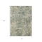 Homeroots 3' X 5' Artichoke Green And Teal Blue Abstract Washable Indoor Outdoor Area Rug 630519 - alternate 3