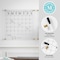 Martha Stewart Grayson Acrylic Wall Calendar & Notes Board Set W/ Marker & Mntng Hrdwr, Clear W/ Black Print BR-ACS-284545-BK-2-CLRBK-MS - alternate 6