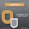 Coverguard CGM Overpatch, Omnipod 5 Insulin Pod, Tan Center-Cut Design, Waterproof Adhesive, Anti-Fray, 25PK 101-300T - alternate 7