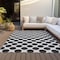 Homeroots 10' X 14' Black And Ivory Polka Dot Washable Indoor Outdoor Area Rug 614874 - alternate 6