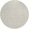 Homeroots 8' Beige And Gray Round Chevron Washable Indoor Outdoor Area Rug 596239 - alternate 2