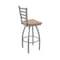 Holland Bar Stool Co 410 Jackie Stainless Steel 36in Swivel Bar Stool with Medium Maple Seat 41036SSMedMpl - alternate 3