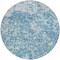 Homeroots 8' Teal Blue And Ivory Round Abstract Washable Indoor Outdoor Area Rug 612769 - alternate 5