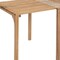 Homeroots 34" Natural Solid Wood Square Extendable Dining Table 601948 - alternate 3