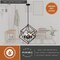 Vaxcel Rad 4-Light 23.5 in W Pewter Mid-Century Modern Geometric Cage Pendant Light, Ceiling Fixture P0187R - alternate 9