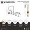 Kingston Brass Bridge Kitchen Faucet with Brass Sprayer, Polished Brass KS8252DKLBS - alternate 5