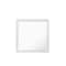 Homeroots 38" White Square Wood Framed Accent Mirror 478624 - alternate 1