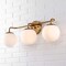 Jonathan Y Louis Parisian Globe 25" 3-Light Metal/Frosted Glass Modern Contemporary LED Vanity Light, Gold Paint JYL3536A - alternate 7