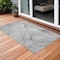Homeroots 2' X 3' Gray Abstract Washable Non Skid Indoor Outdoor Area Rug 559370 - alternate 1
