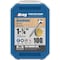 Kreg No, 6 x 1-1/4'' Square Fine Thread Pan Head Zinc Pocket-Hole Screw, 100 Ct. SPS-F125 - 100 - alternate 1