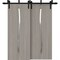 Sartodoors Sliding Closet Barn Bypass Doors 36 x 96 inches, BASIC 3002 Oak Franko, Modern 6.6ft Rails Hardwar BASIC3002BBB-DUFR-3696 - alternate 1