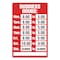 Cosco Open/Closed Business Hours Sign Kit, 8 x 12, Red 098071 - alternate 2