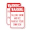 Signmission Falling Snow and Ice - Park at Your Own Risk, 18'' X 24'' 2 Signs, Heavy Gauge Aluminum, 2PK A-1824-2PACK-24026 - alternate 1