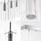 Jonathan Y Mium 21.63" 3-Light Modern Style Iron/Crystal/Glass Integrated LED Linear Pendant, Chrome JYL1705A - alternate 7