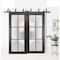 Sartodoors Slab Barn Door Panel Frosted Glass Planum 2122 32x80 Solid Core Modern Interior PLANUM2122S-CA-32 x 80 - alternate 3