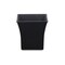 Homeroots 7in Black Recycled Plastic Indoor Outdoor Square Pot Planter 488273 - alternate 1