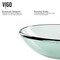 Vigo Giovanni Iridescent Glass 17 in. L x 17 in. W x 7 in. H Round Vessel Bathroom Sink VG07074 - alternate 4