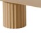Homeroots 86" Natural Wood Double Pedestal Base Oval Dining Table 720681 - alternate 2