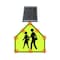 Stop-Lite LED Solar School Crossing Sign 30" DIA Fluorescent Yellow Green SS-S1-1-3000DA-FYG - alternate 1