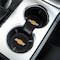 Plasticolor Round With Chevy Gold Bowtie Black PVC Without Coaster Holder Set Of 2 000648R01 - alternate 2