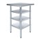 Amgood 24in D x 24in L Stainless Steel Table, Three Undershelves AMG WT-2424-3SH-Z - alternate 1