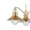 Jonathan Y Colin 3-Light 22" Adjustable Iron/Glass Retro Hurricane LED Pendant, Brass Gold JYL6122A - alternate 7
