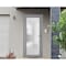 Vdomdoors Front Exterior Prehung FiberGlass Door Frosted Glass / Manux 8102 Grey Ash / Office Commercial and MANUX8102EXD-SS-W30 x H80-LH - alternate 2