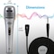 Pyle Wired Dynamic Microphone, Uni-Directional, Handheld Mic with Pop Filter, Steel Mesh Grill, 6.5 ft PDMIK1 - alternate 4