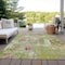 Homeroots 10' X 14' Lime Green Ivory And Pink Abstract Washable Indoor Outdoor Area Rug 596877 - alternate 5