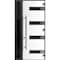 Vdomdoors Front Exterior Prehung Steel Door Ronex0131 Black Enamel 96 Sidelight Exterior Window Sidelite RONEX0131EXD-BLK-W36+14xH96-LH-I - alternate 1