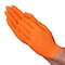 Vguard Nitrile Gloves, 8.0 mil Palm, Nitrile, Medium, 1000 PK, Orange A1GA62 - alternate 1