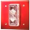 Edwards Signaling Strobe, Steel, Red CS405-7A-T - alternate 1