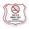 Signmission No Smoking Shield Sign This Is A Smoke F, 12 inch X 12 inch, Aluminum Metal Sign, 2PK SHI-A-2PACK-12-401 - alternate 1