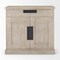Homeroots 19in Brown Solid Wood Accent Cabinet With Two Doors And One Drawer 727714 - alternate 5