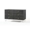 Homeroots 51" Grey Manufactured Wood Six Drawer Double Dresser 473094 - alternate 4