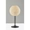 Homeroots 24" Antiqued Bronze Metal Candlestick Table Lamp With Off White Globe Shade 524635 - alternate 4