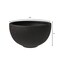 Leisuremod Iris Modern Round Planter - Fiberstone & MGO Clay - Drainage Holes & Weather Covers Included IP7BL - alternate 6